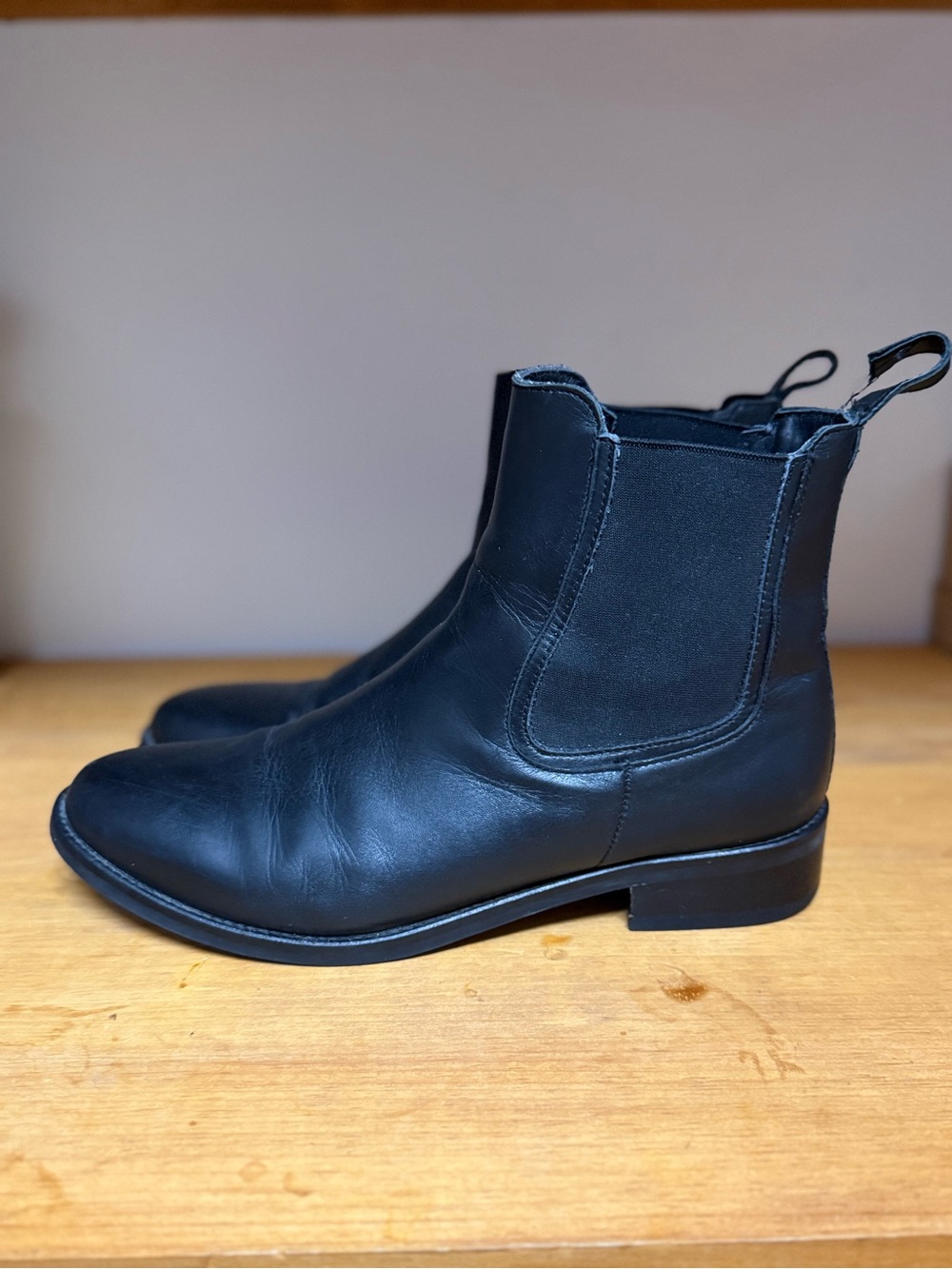 Thursday Boots Duchess Black Leather Chelsea Boots Size 10